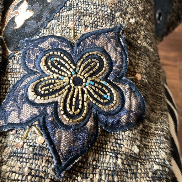 Sandy Starkman Coat/Jacket Embellished Sz XL - Picture 7 of 13